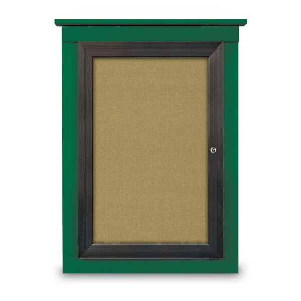 Sliding Glass Enclosed Letterboard, 96"x4, UV9009ACS-SATIN-GREYVL